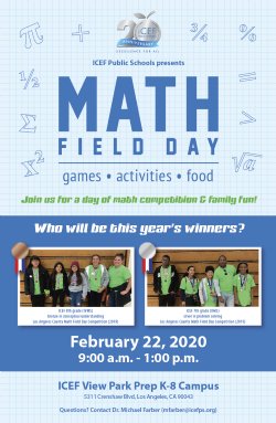 Math Field Day poster 2020